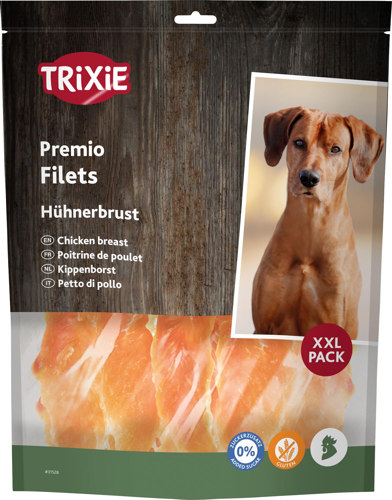 Trixie Premio Chicken Filets Snack pour Chiens Actifs - Briquet Single formato sella